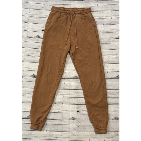 Reformation Pants - REFORMATION JEANS Boyfriend Drawstring Sweatpant Jogger Pant Sz XS Caramel Brown
